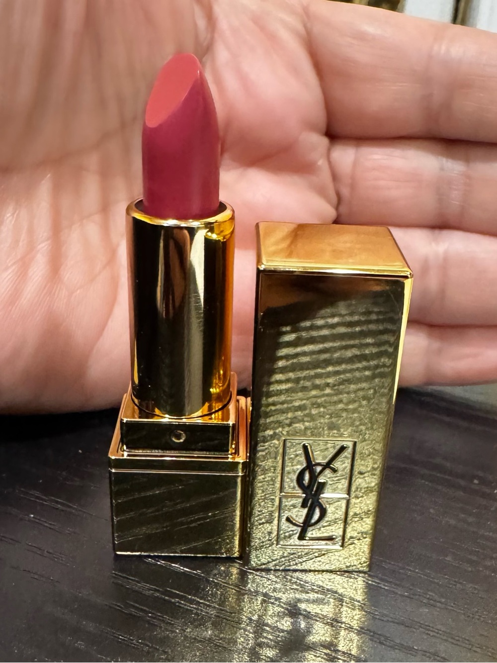 YSL Rouge Pur Couture Lipstick Shade 70 Gold Case Luxury Lipstick
